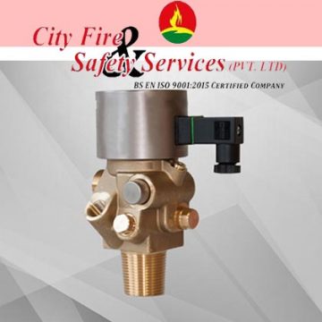 co2 system valve with combination actuation