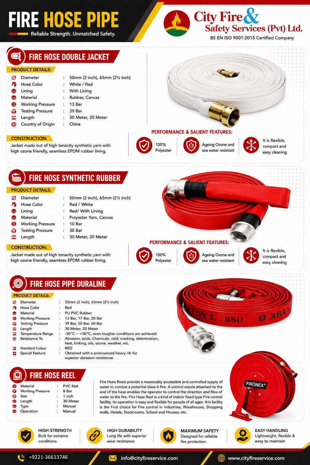 Fire Hose Pipe Double Jacket - Image 2