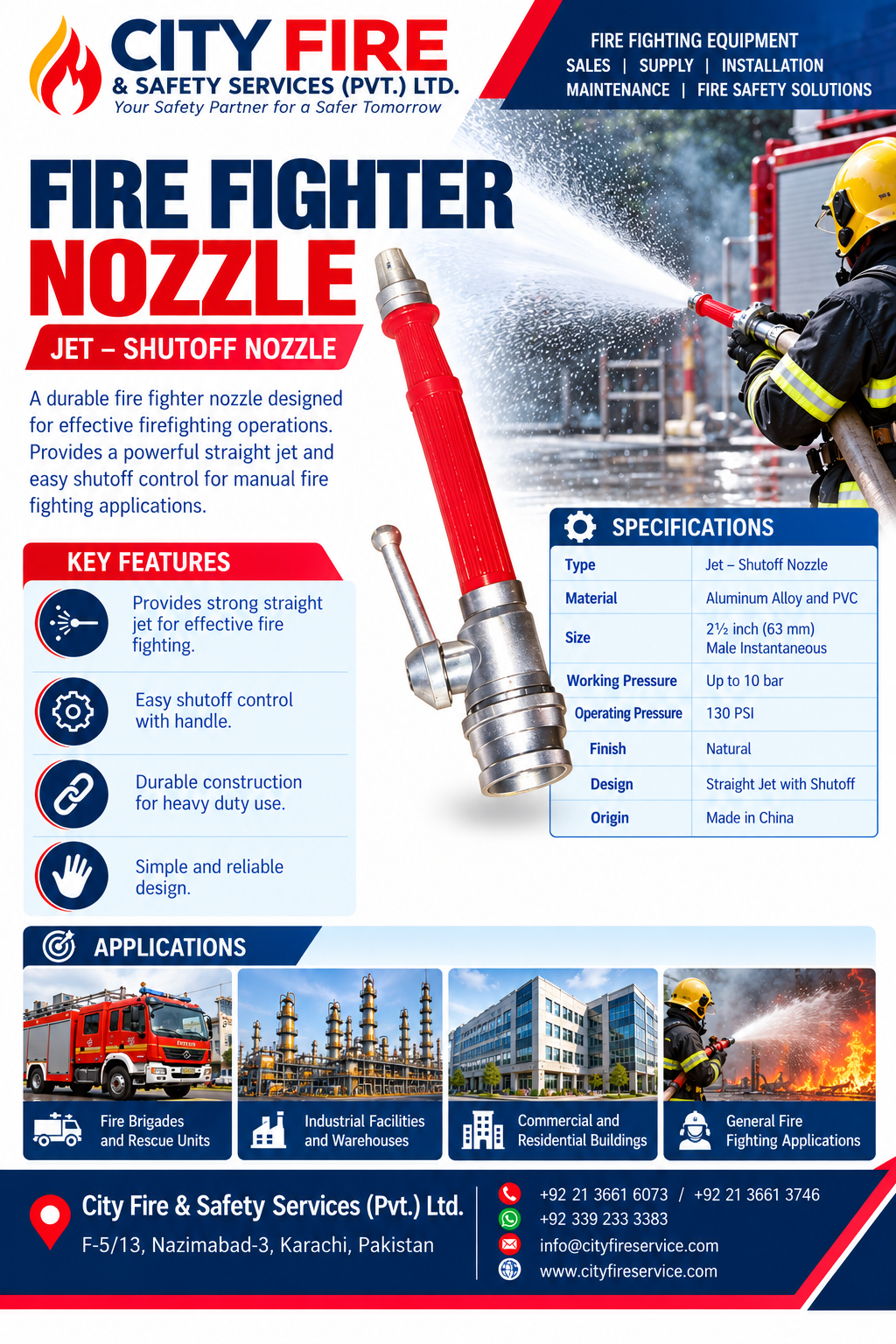 Hand Controlled Fire Nozzle - Image 2