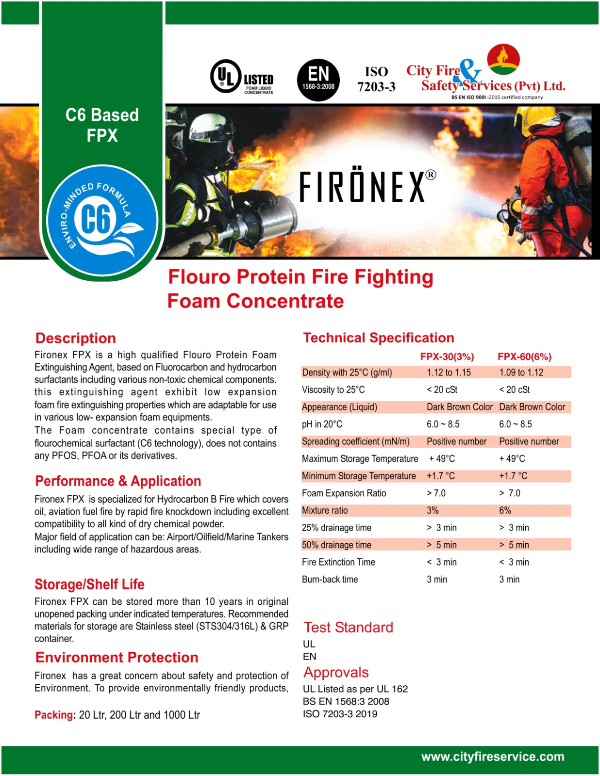 UL Listed FPX 6% C-6 Technology Firefighting Foam Concentrate - Image 2
