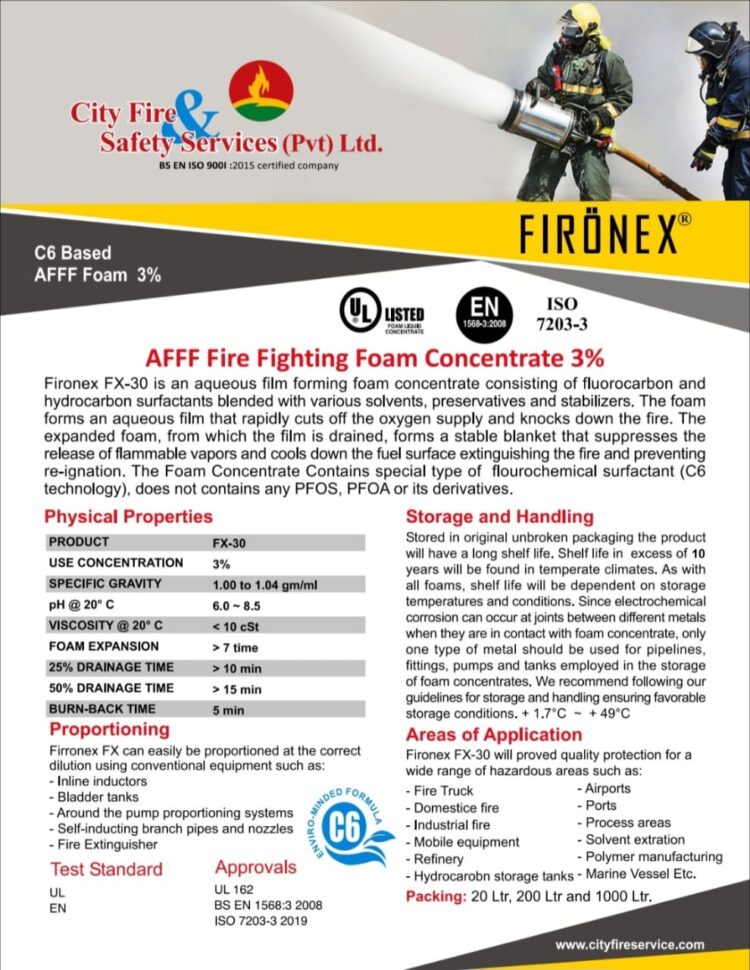 UL Listed AFFF 3% C-6 Technology Firefighting Foam Concentrate - Image 2